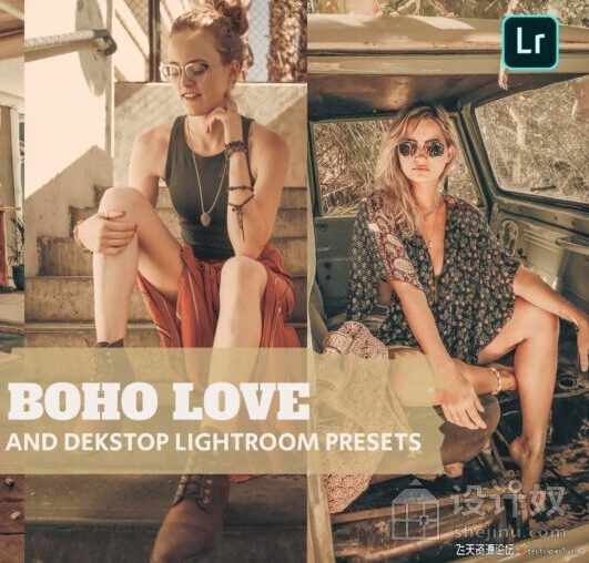 波西米亚爱情风格怀旧人像后期调色LR预设 Boho Love Lightroom Presets